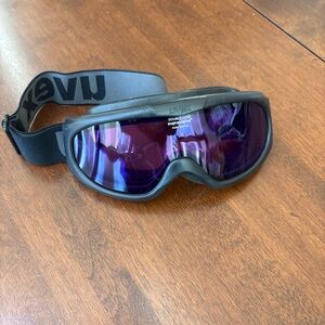 Uvex Black and Purple Ski Goggles